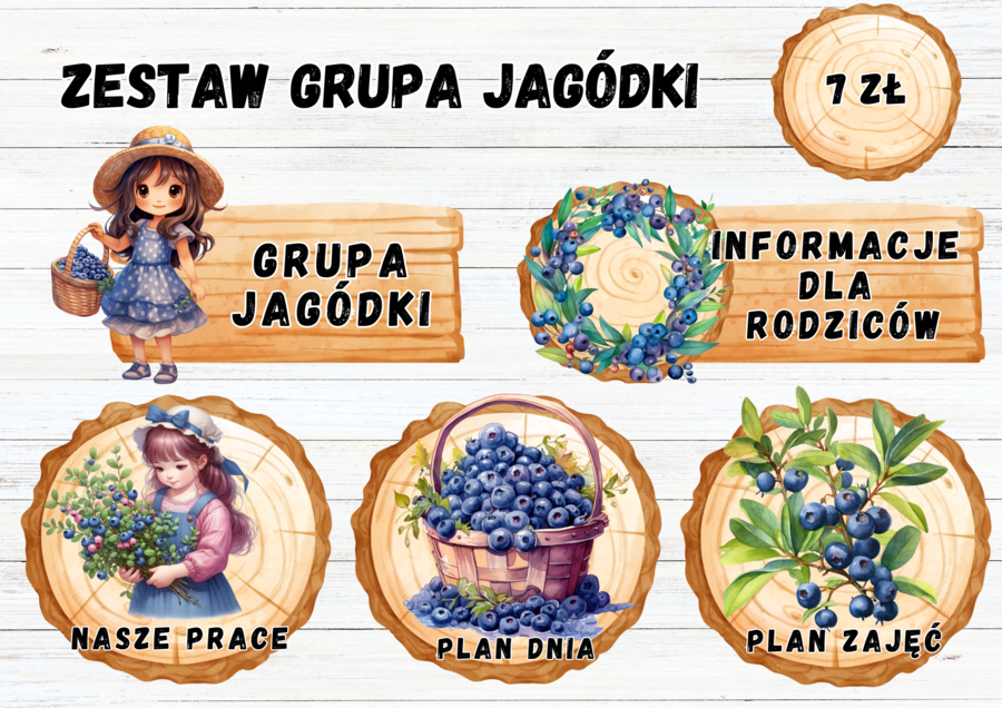 Zestaw grupowy grupa "jagódki" 2