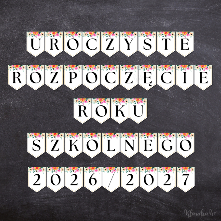 Uroczyste Rozpoczęcie Roku Szkolnego 2026/2027 - girlanda