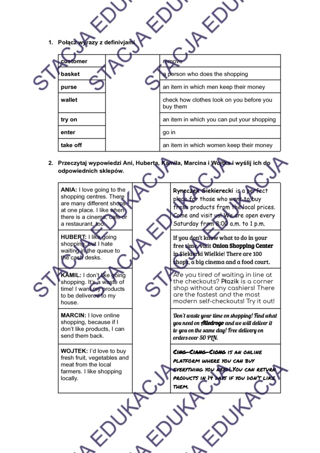 Super Powers 6 – Unit 5 – Utrwalenie materiału | Karta pracy PDF