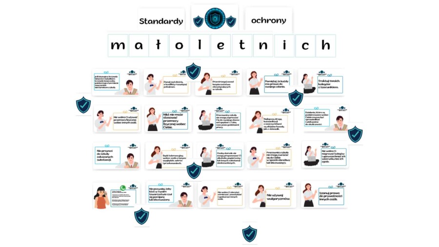 Standardy ochrony małoletnich - GAZETKA SZKOLNA + PREZENTACJA na zajęcia z psychologiem, wychowawcą, terapeutą.