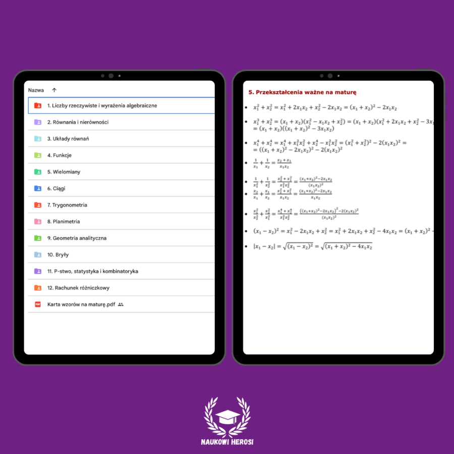 Notatki maturalne - Matematyka P+R