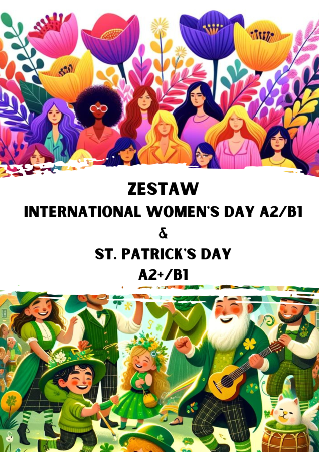 ZESTAW: International Women's Day A2/B1 & St. Patrick's Day A2+/B1
