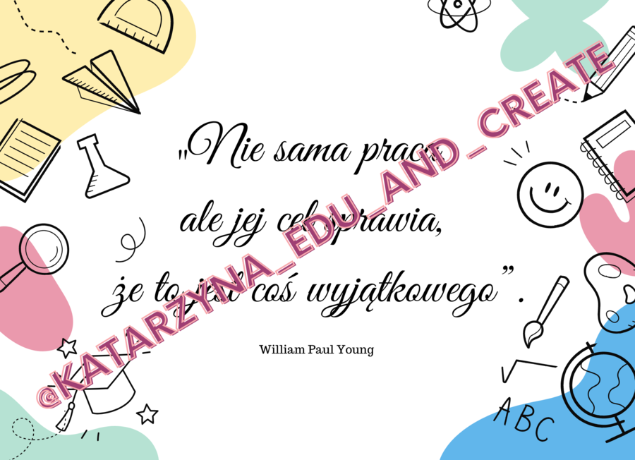 Plakaty-kupony z cytatami - koniec roku szkolnego