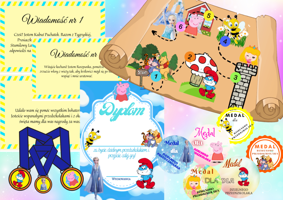 Bajkowa Gra na Dzień Przedszkolaka/ Dzień Postaci z Bajek