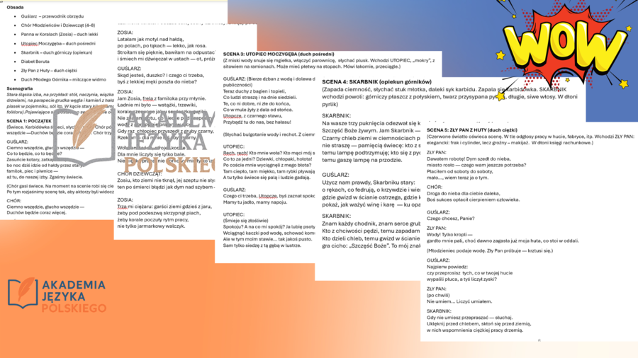 Śląskie Dziady - scenariusz spektaklu