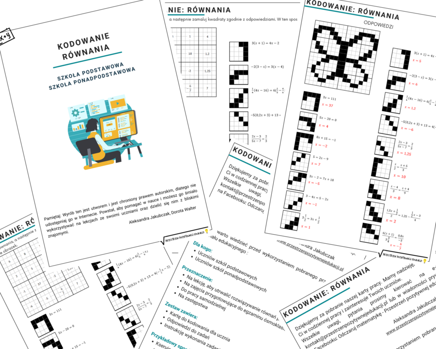 Równania - kodowanie + wersja w języku ukraińskim