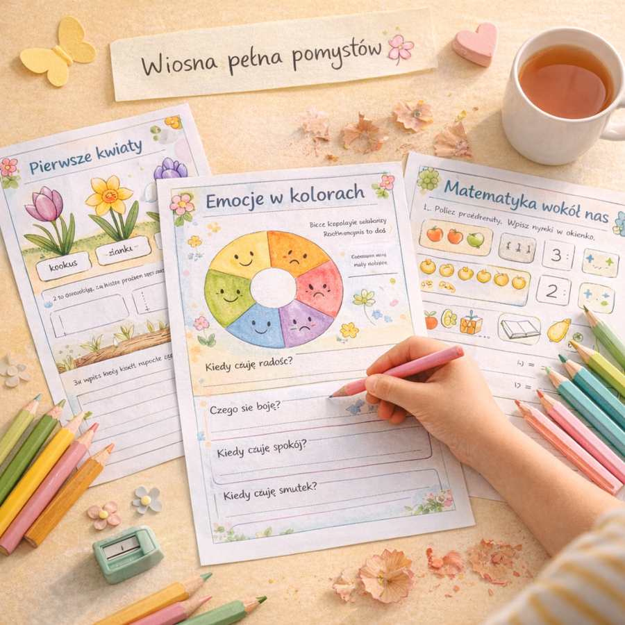 Marzec z kreatywnością – zestaw kart pracy