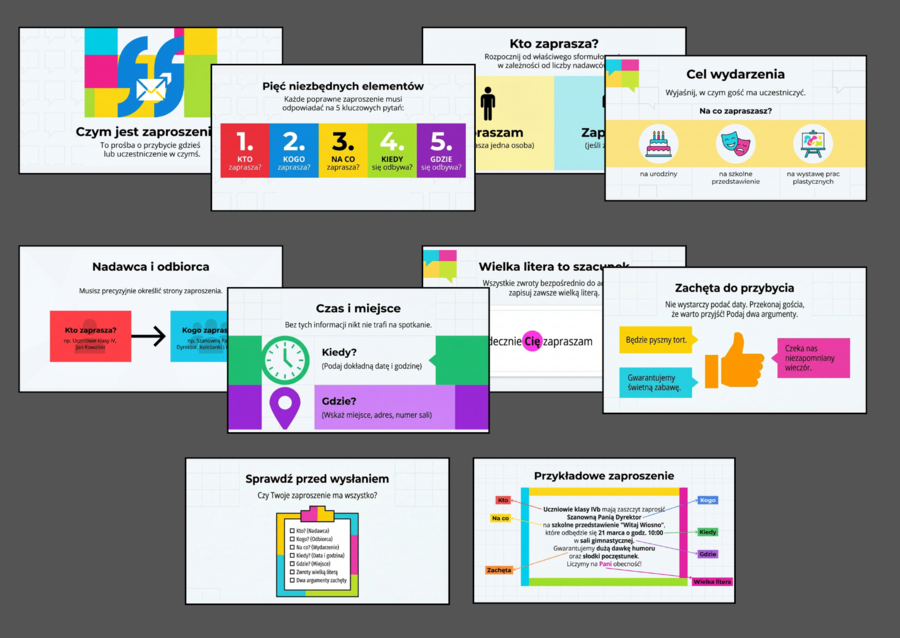 ZAPROSZENIE - prezentacja - 12 slajdów - wersja 1