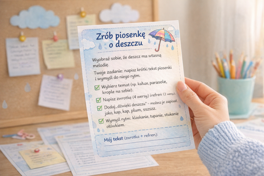 Karty: Burza mózgów – pomysły na dzień bez słońca