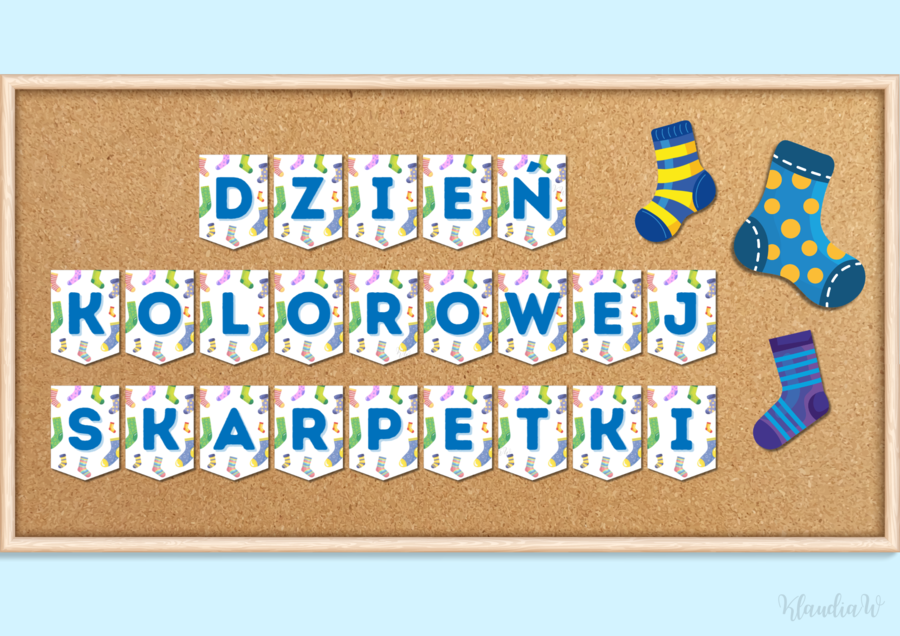 Dzień Kolorowej Skarpetki - zestaw