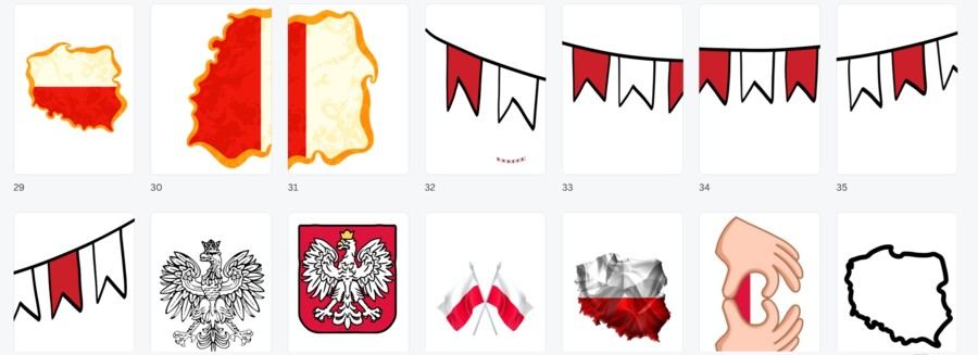 Gazetka dekoracja 11 listopada Narodowe święto Niepodległości