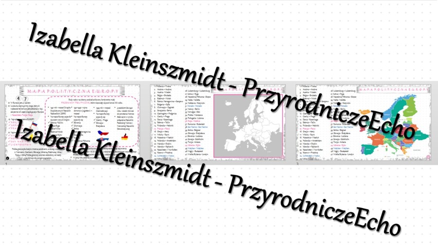 Sketchnotka - notatka „Podział polityczny Europy” wykonana w power point do edycji. Geografia 6; „Środowisko przyrodnicze i ludność Europy”