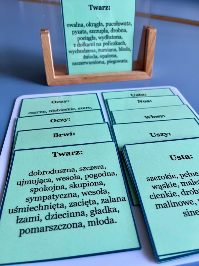 Opis postaci - słownictwo