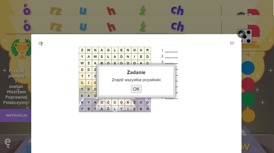 Mistrz  Poprawnej Polszczyzny - gra planszowa Genilly