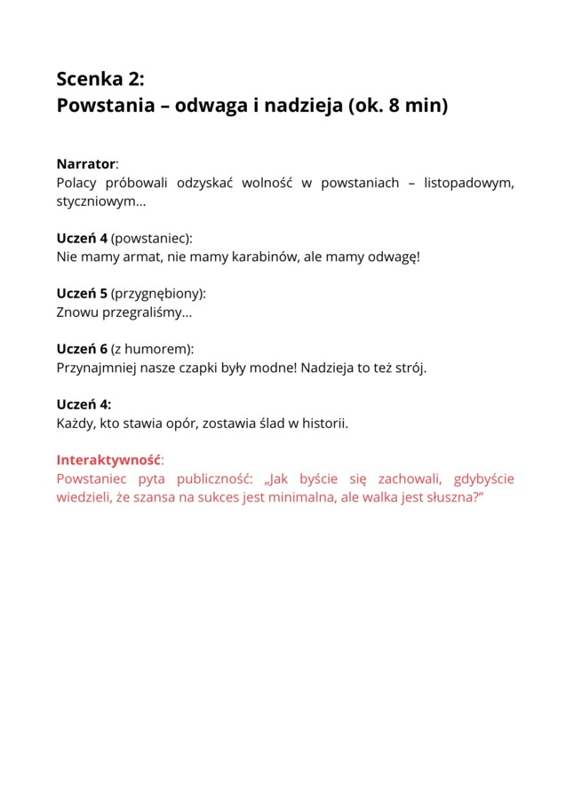 Pakiet scenariusz na 11 listopada - SUPER CENA