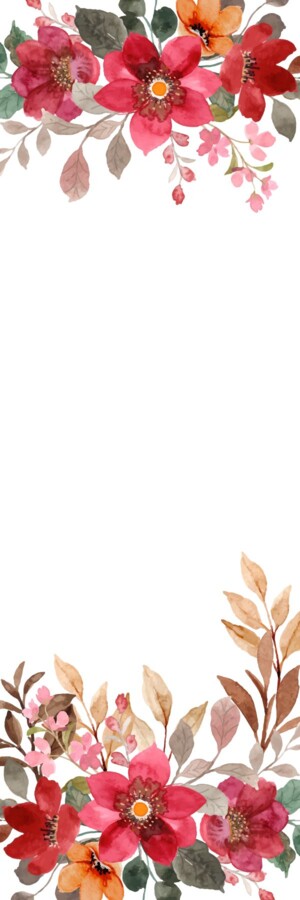 zakładka do książki - kwiaty