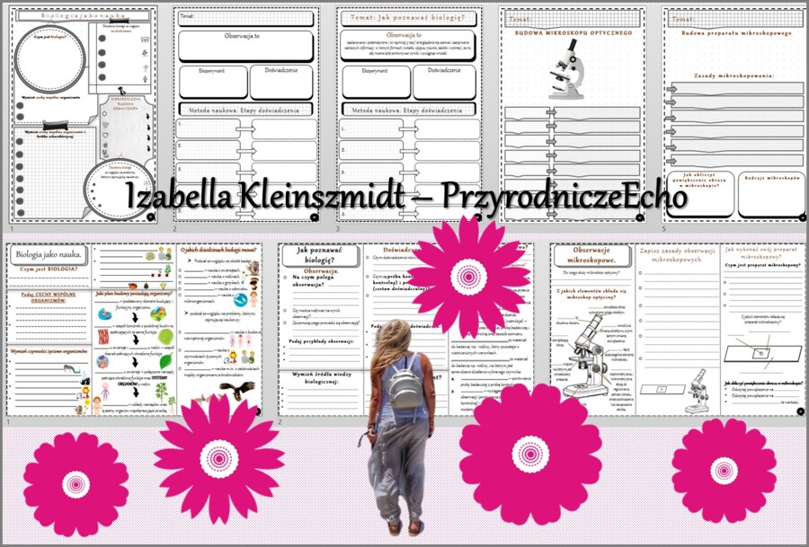 Zestaw kart pracy w pdf do całego działu „Biologia - nauka o życiu”. Biologia 5. Nowość 2024/2025.