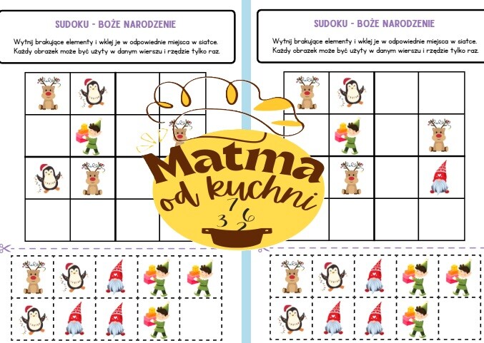 Sudoku obrazkowe - święta tradycyjne i nietypowe.