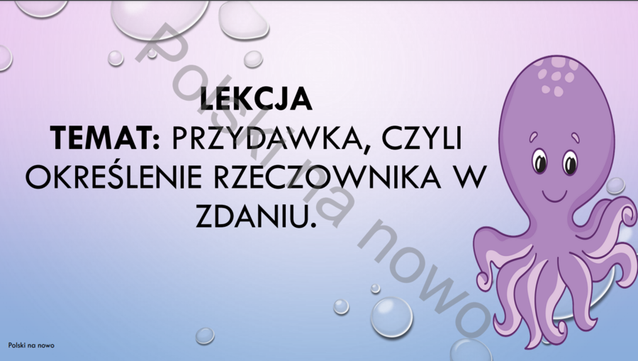 Przydawka, wprowadzenie - prezentacja.