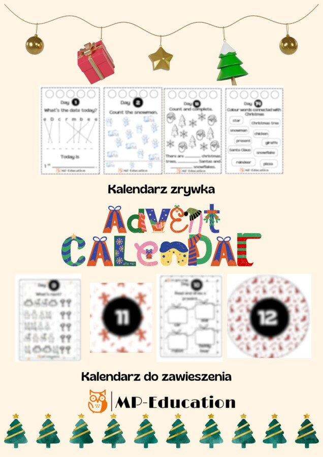 Advent Calendar - Angielski kalendarz adwentowy