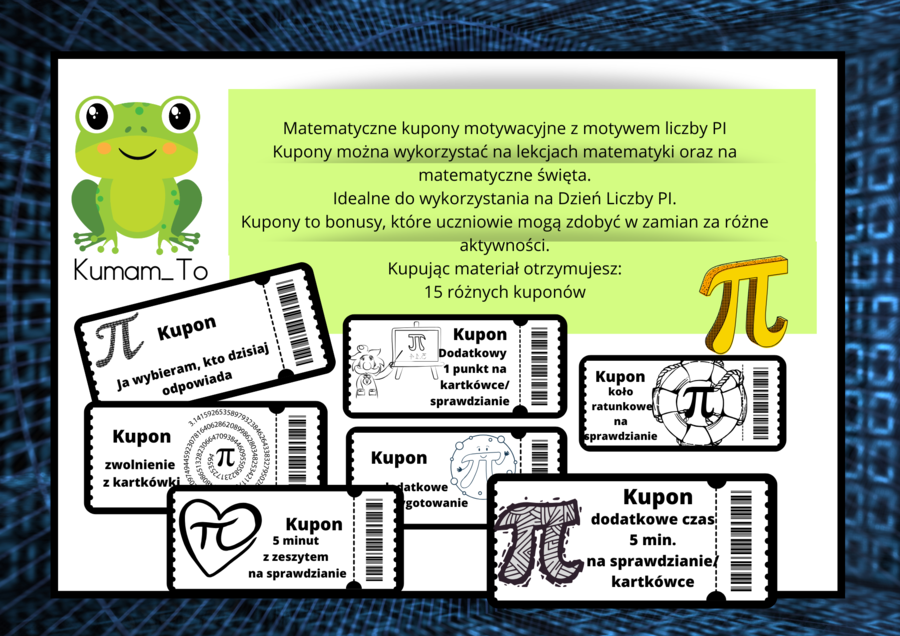 Matematyczne kupony motywacyjne-PI