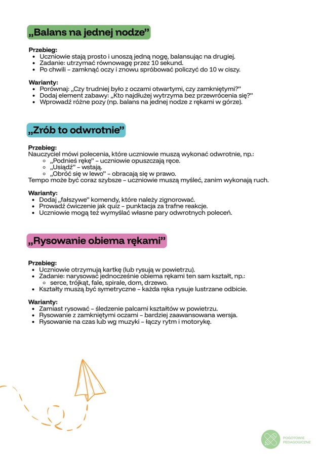 „Zanim zaczniemy… Rozgrzewka dla mózgu” (ebook dla dzieci w wieku +8 lat)