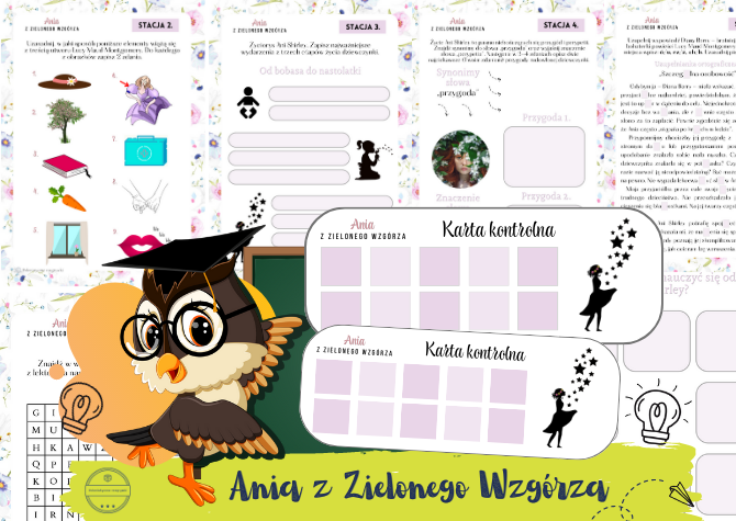 Ania z Zielonego Wzgórza. Stacje zadaniowe
