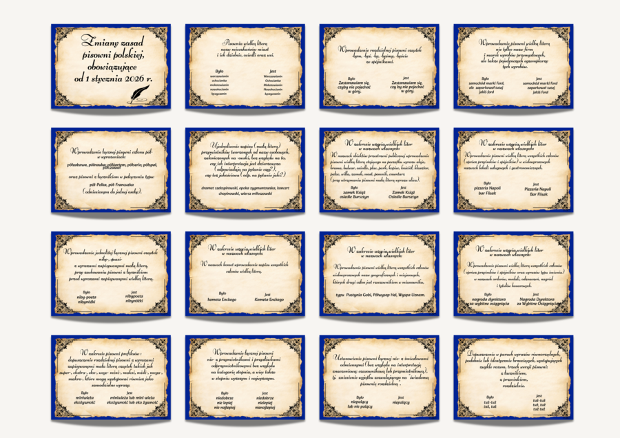 Nowe zasady pisowni 1