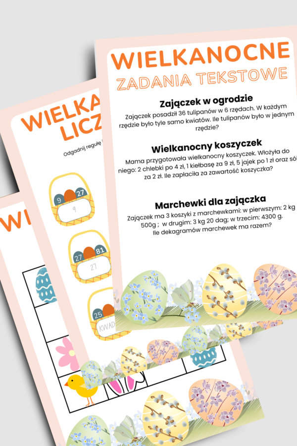 Wielkanoc Matematyka Klasa 4