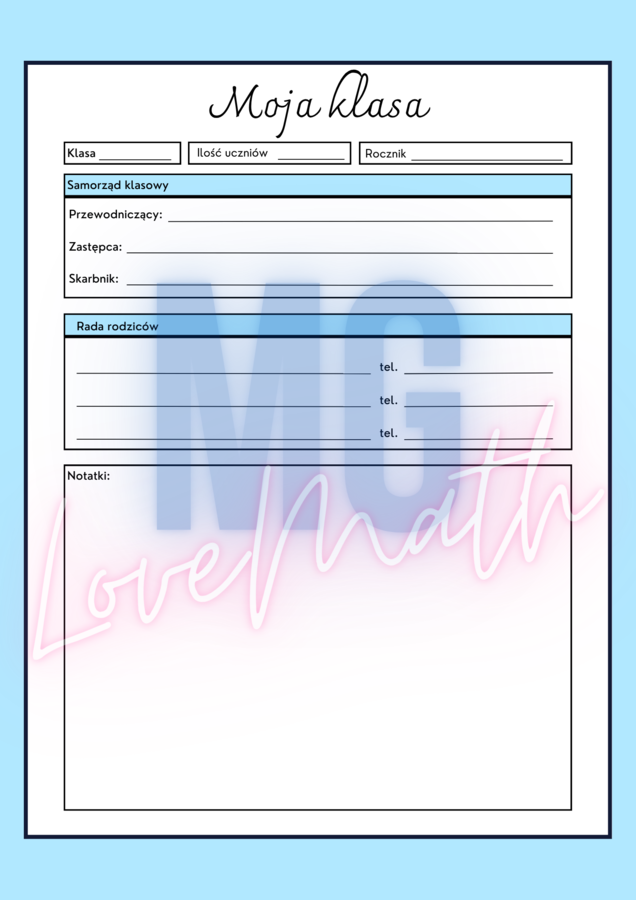 Planer 2025/2026 dla nauczyciela lub wychowawcy