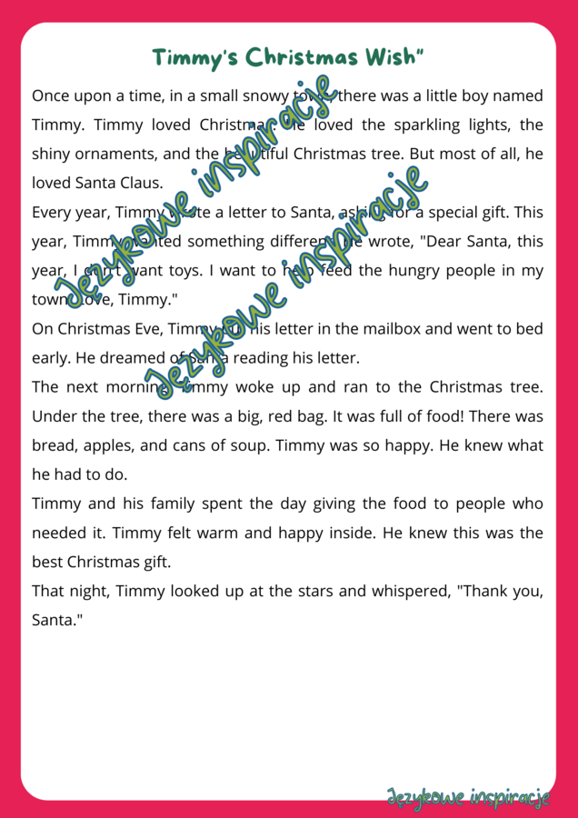 Christmas and Winter. 4 Gotowe lekcje A1-B2. Język angielski