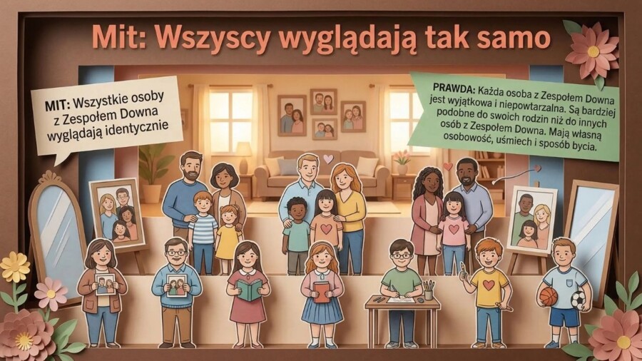 Zespół Downa (gazetka szkolna / prezentacja)