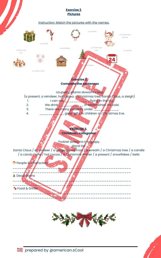 Christmas klasa 4-5 gotowa lekcja