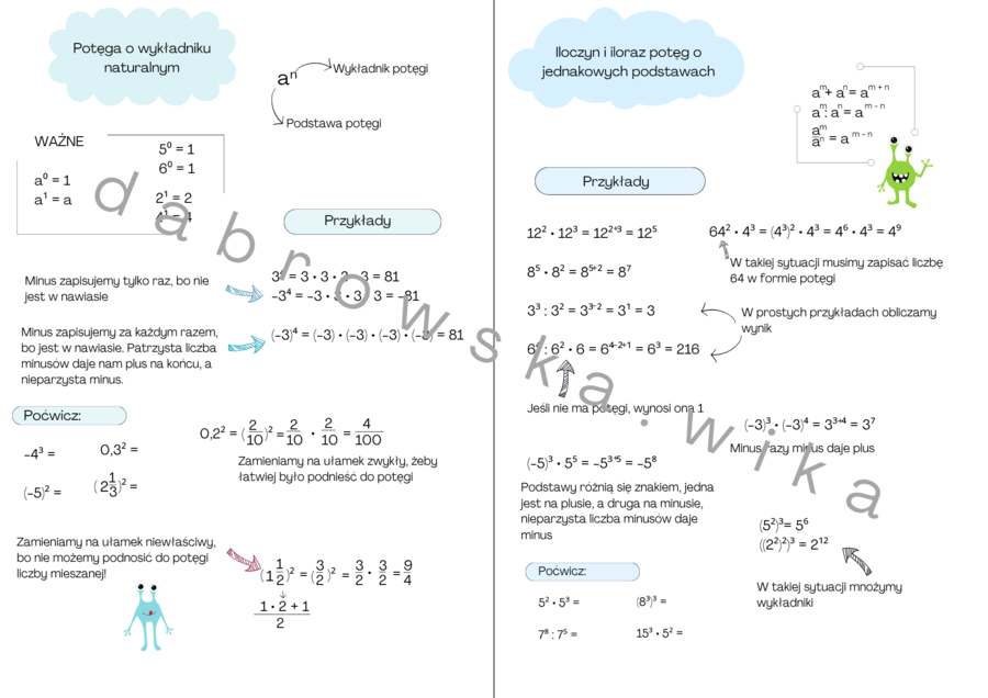 Potęgi - notatka