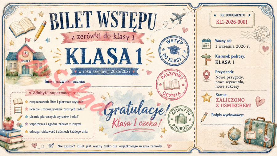 🎟️ Bilety wstępu do następnej klasy