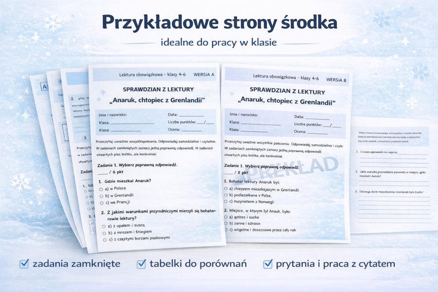 Sprawdzian z lektury „Anaruk, chłopiec z Grenlandii”