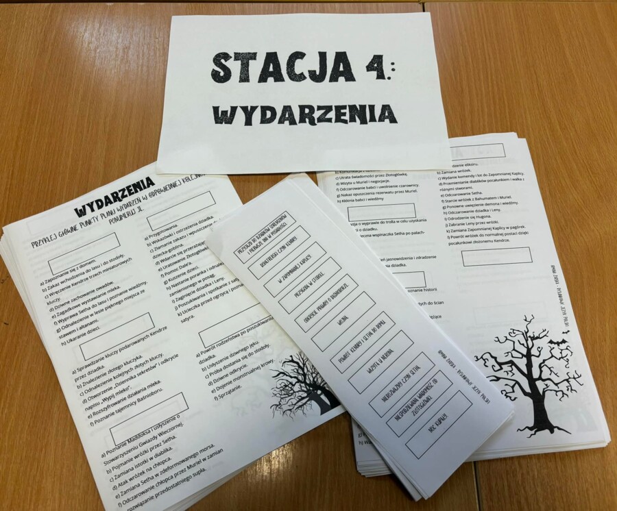 „Baśniobór" – stacje zadaniowe