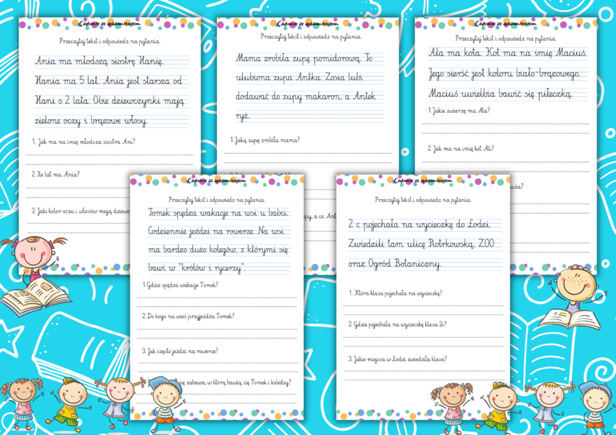 Czytanie ze zrozumieniem - proste teksty!