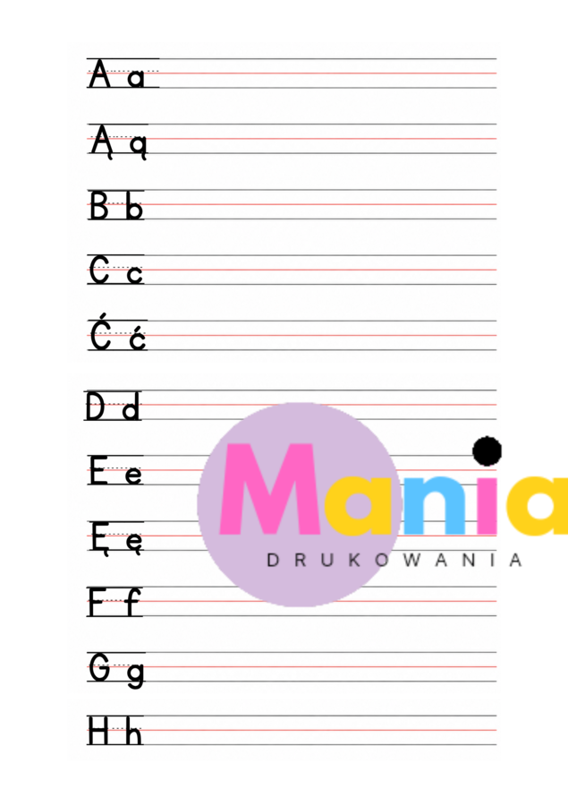 MOJE PIERWSZE LITERY – PISANIE DRUKIEM