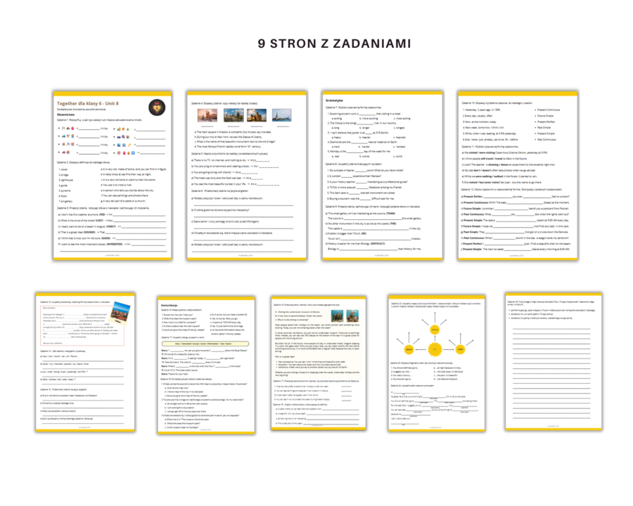 Together 6 Unit 8 Dodatkowe Zadania Karty Pracy Ćwiczenia