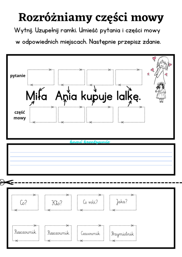 Rozróżniamy 3 części mowy