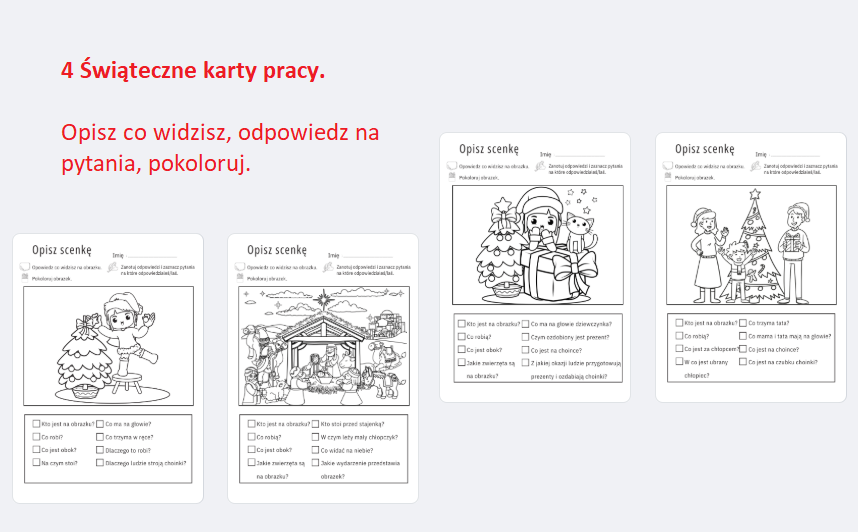 Rewalidacja - Gotowe wpisy do dziennika ŚWIĘTA scenariusz zadania karty pracy kolorowanki kodowanie sortowanie