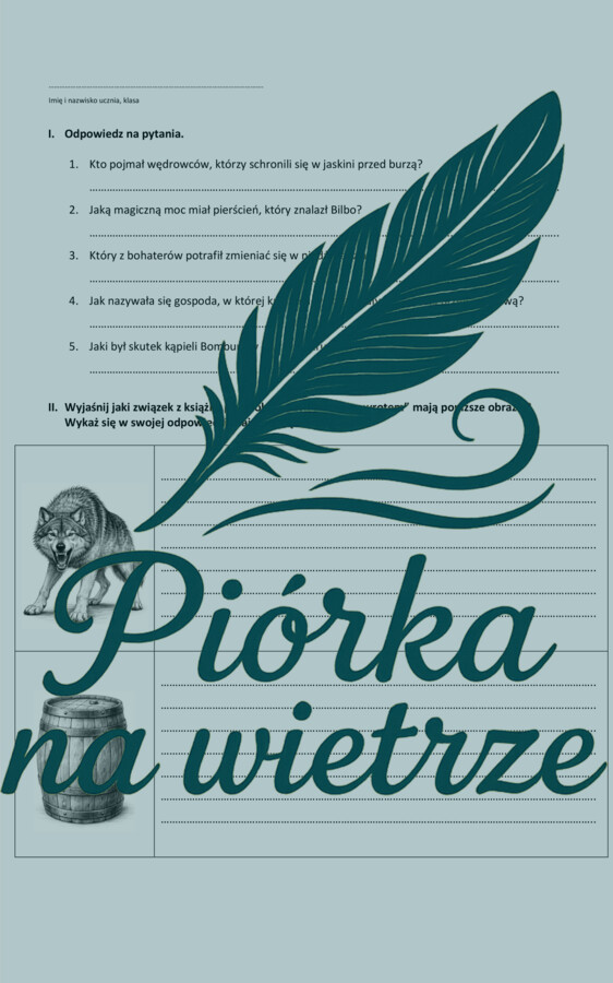 Test znajomości lektury - Hobbit