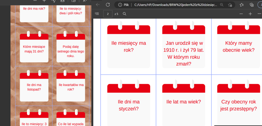 Jeden z dziesięciu - kalendarz