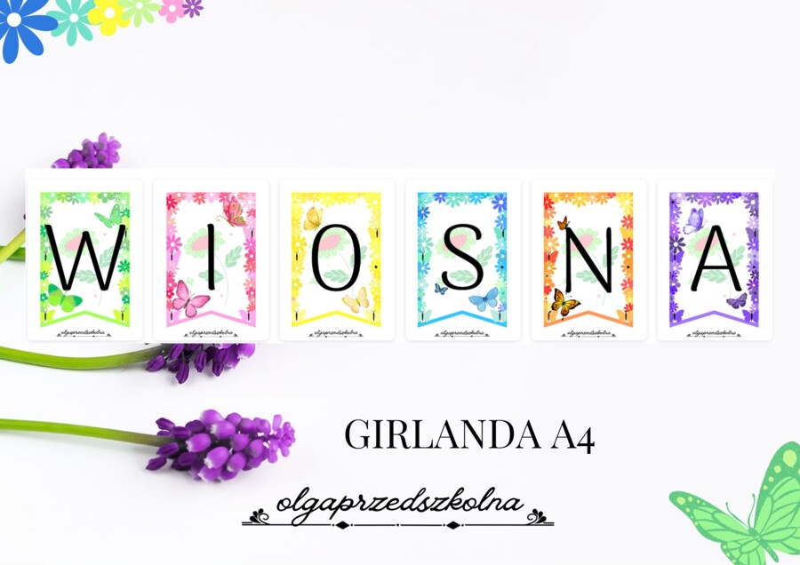 WIOSNA - GIRLANDA A4