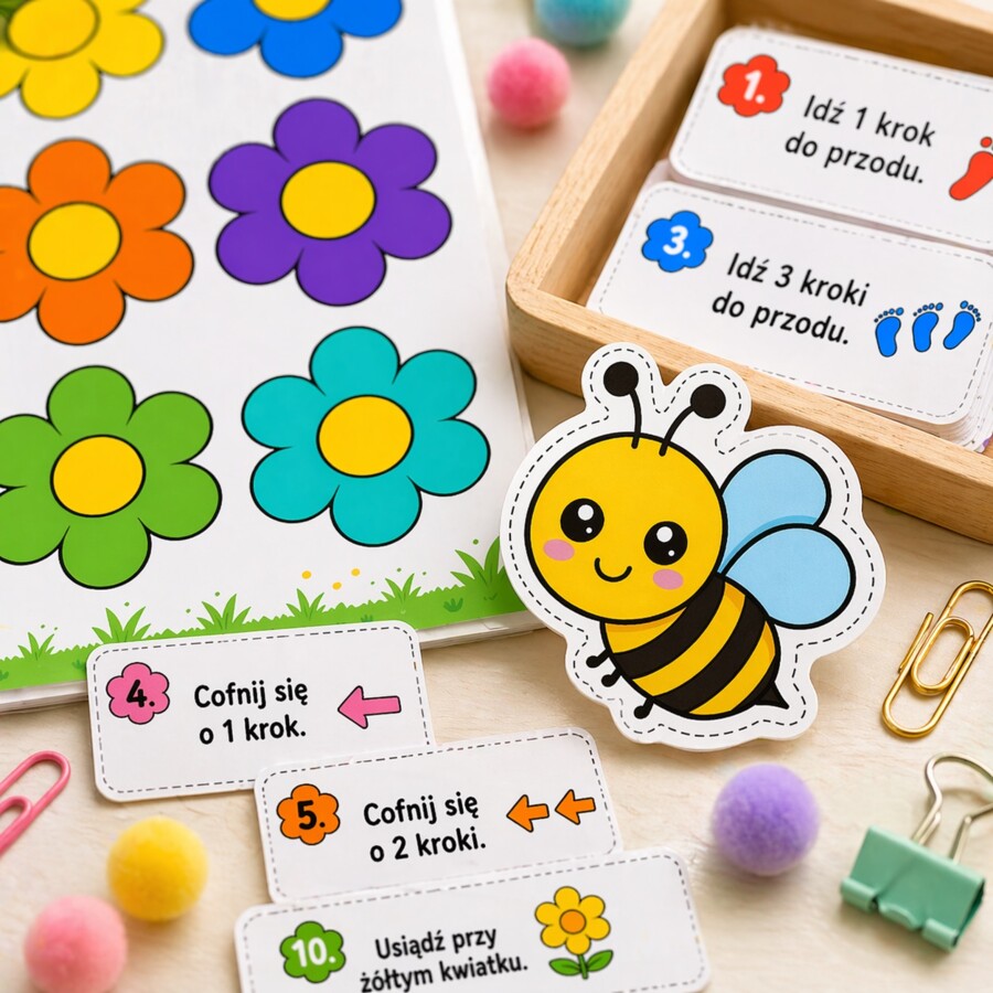 Pszczółka szuka kwiatka - gra dywanowa