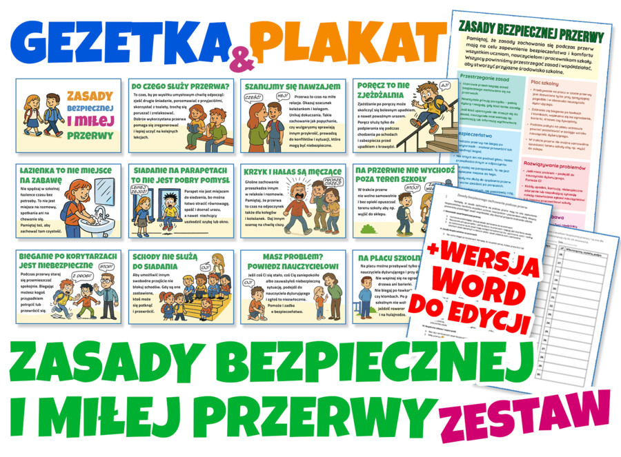 Zasady bezpiecznej przerwy - zestaw