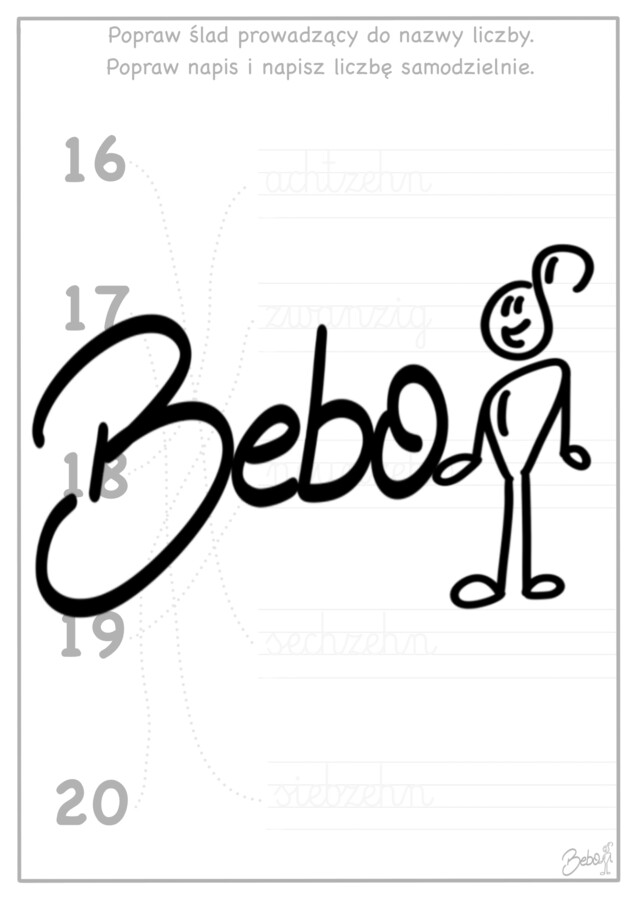 Zahlen 1-12 und 11-20