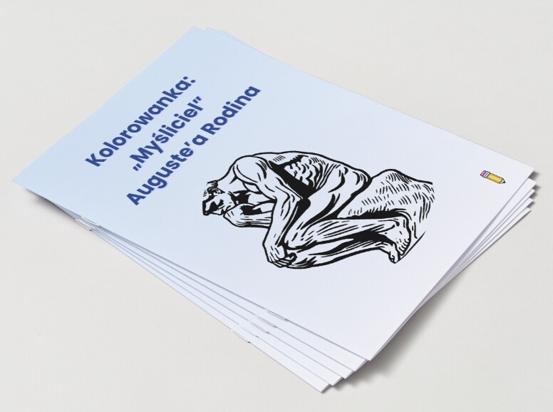 Kolorowanka „Myśliciel” Auguste’a Rodina