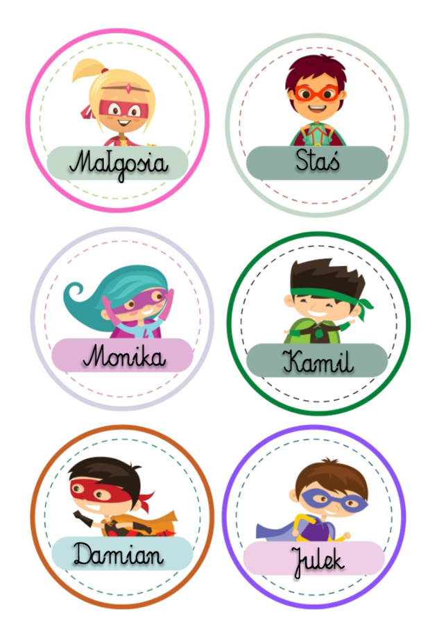 Etykiety - Superbohaterowie